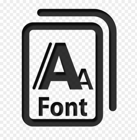 free black font fonts PNG Image with Isolated Icon