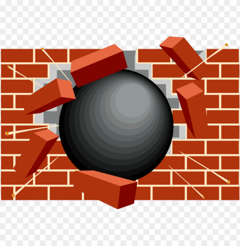 free brick for download on - broken brick wall clip art Isolated Character with Clear Background PNG