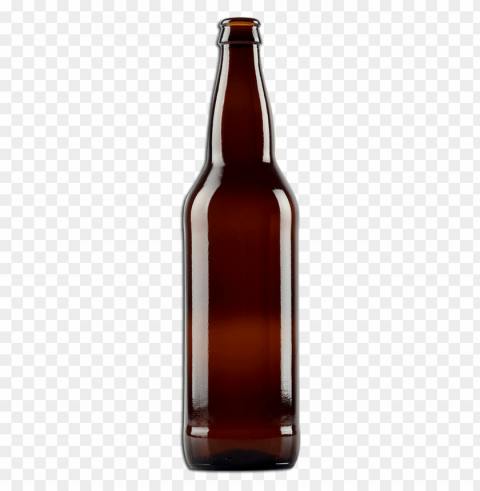 free brown glass bottle PNG Image with Isolated Subject