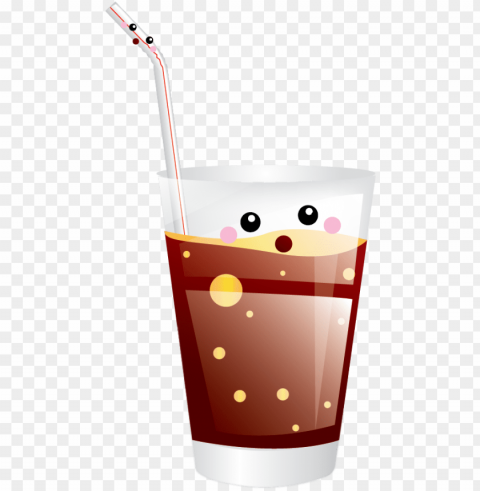 Free Cartoon Soda Cup Clip Art - Fizz Isolated Artwork On Clear Background PNG