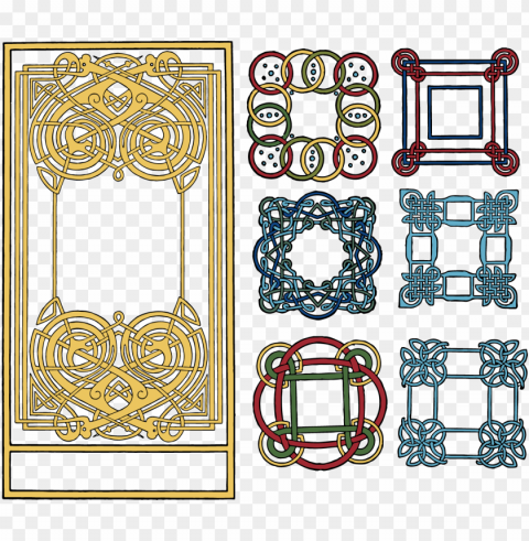 free celtic knotwork clipart - clip art Clear Background PNG Isolated Design