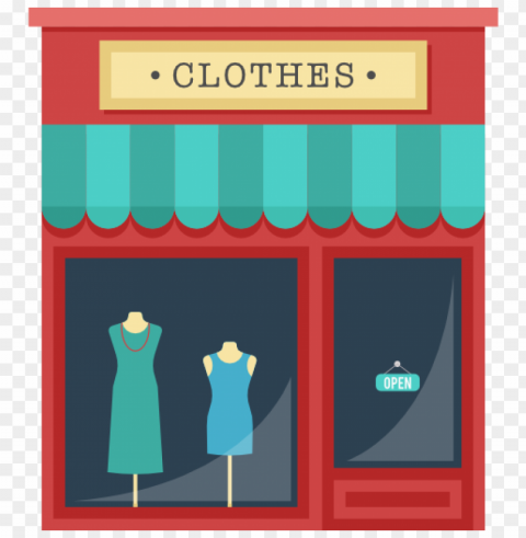 Free Clothes Shop Market Icon PNG Image With Isolated Transparency