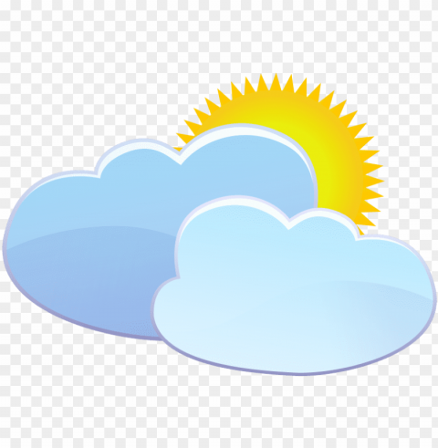 free clouds and sun weather icon s transparent - sun weather icon Clear Background PNG with Isolation