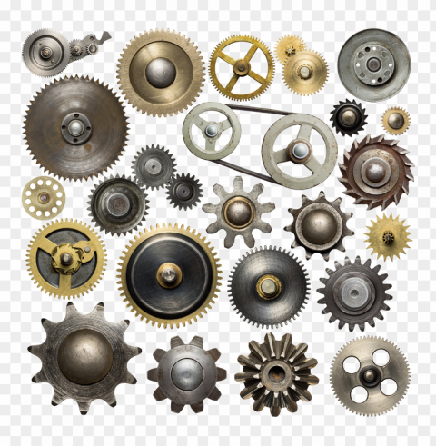 free collection of cogwheels gears PNG image with no background