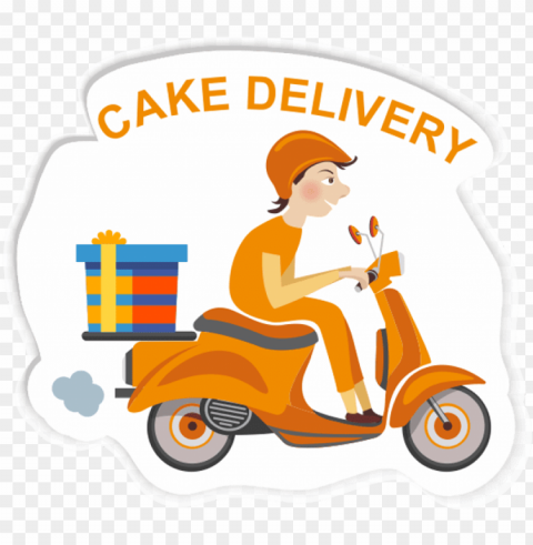 Free Delivery - Cake Delivery Clipart PNG Isolated Object With Clarity