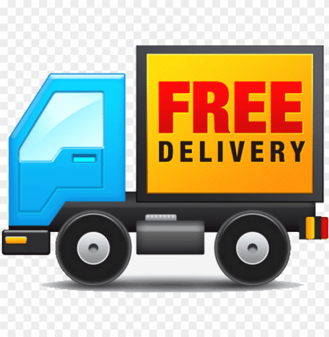 free delivery 4 wheeler - free delivery truck ico Transparent Background Isolated PNG Item