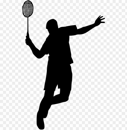 free download - badminton player silhouette PNG images with transparent canvas comprehensive compilation