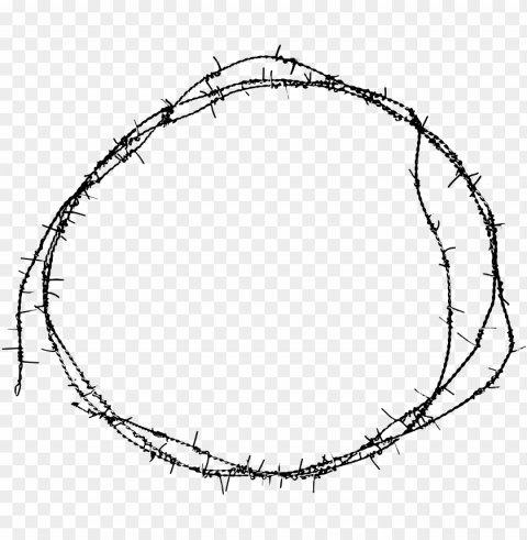 free download - barbed wire circle Isolated Object with Transparency in PNG