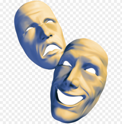 free download clip art - greek theatre masks Isolated Item on Clear Background PNG
