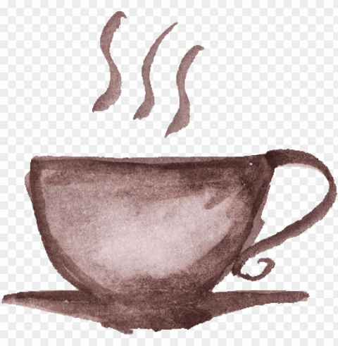 free download - coffee cup watercolor PNG images with no watermark