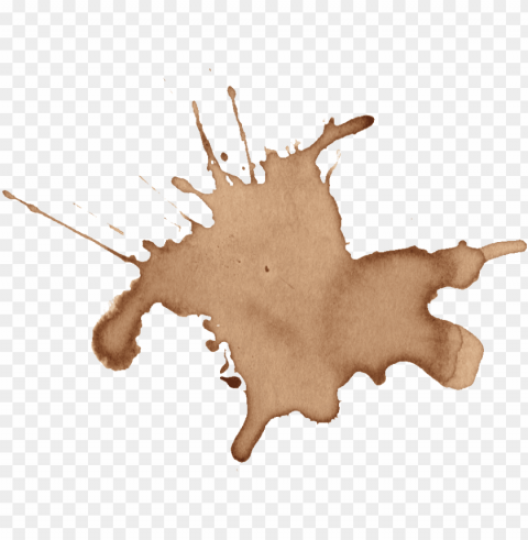 free download - coffee splash watercolor hd PNG with cutout background