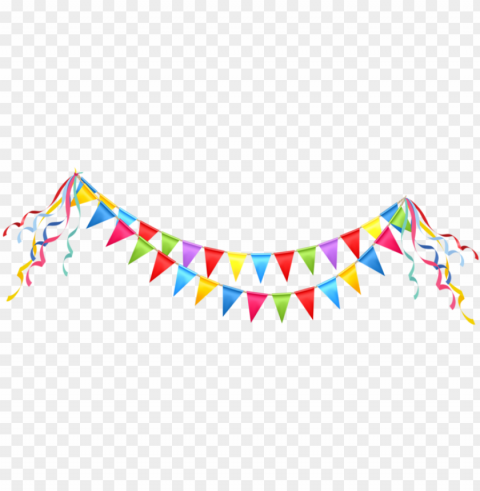 free download garland vector party banner - celebration clipart PNG Image Isolated with Transparent Detail
