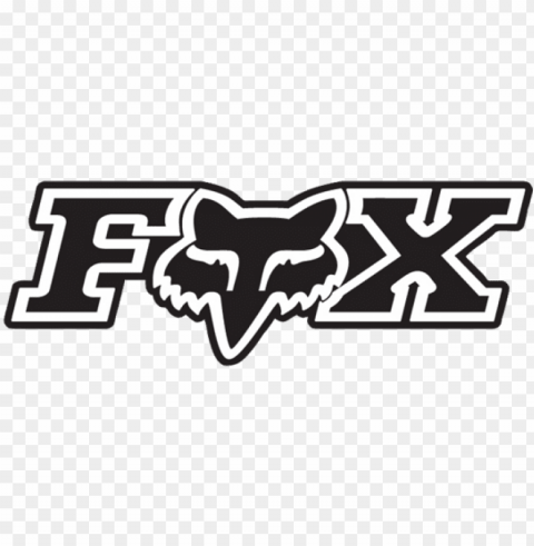 free download logo fox racing clipart fox racing - fox sticker Transparent Background PNG Object Isolation