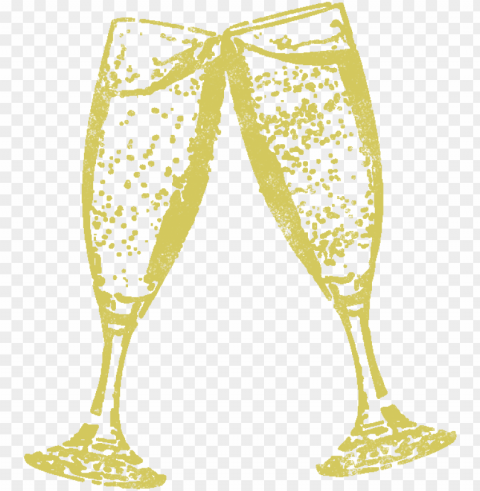 free download party wine glass clipart champagne - シャンパン イラスト フリー 素材 Isolated Character on Transparent Background PNG