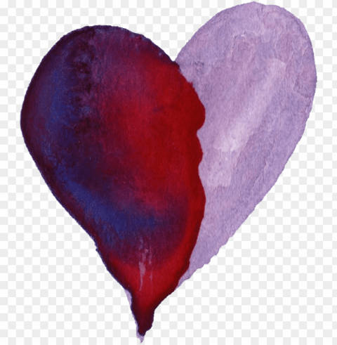  - purple watercolor heart PNG free download transparent background PNG transparent with Clear Background ID 32677fee