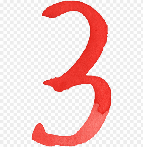 Free Download - Red Numbers HighQuality Transparent PNG Element