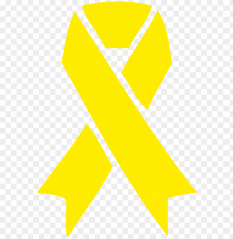free download ribbon clipart yellow awareness ribbon - yellow suicide awareness ribbo Transparent Cutout PNG Graphic Isolation