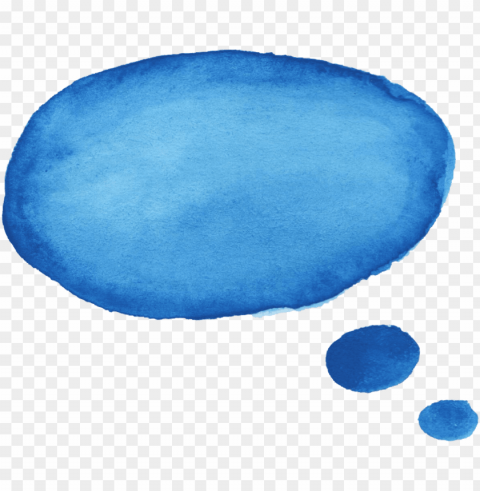 free download - speech bubble blue Isolated Character on Transparent PNG