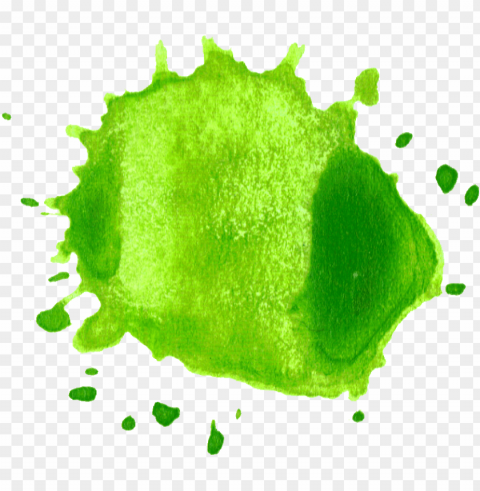 free download - watercolor green splash PNG images with alpha transparency diverse set