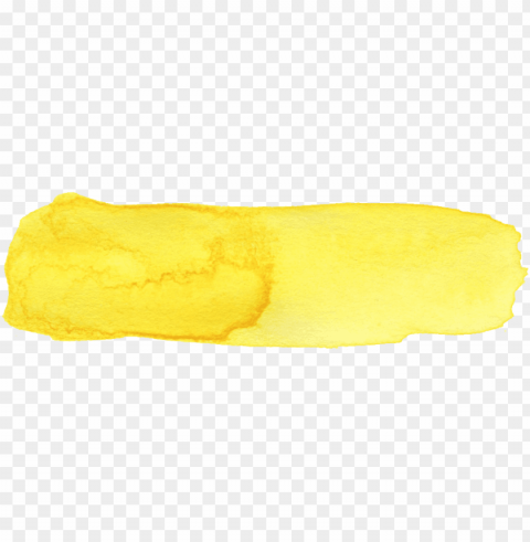 Free Download - Yellow Watercolor Brush Stroke PNG Images With No Background Necessary