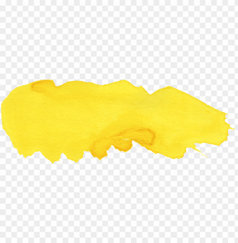 free download - yellow watercolor illustration PNG Graphic Isolated with Transparency