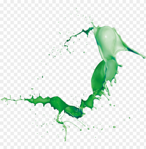 free drink splash - green juice splash Transparent PNG Isolation of Item