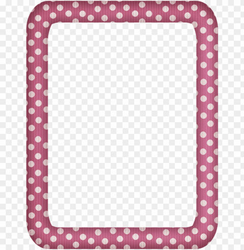 free faded pink polka rectangle digi scrapbook frame - 2 frame for baby scrapbook Transparent PNG graphics library