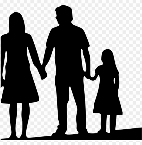  family silhouette clip art 19 4 person family - family cartoon black and white Transparent PNG image free