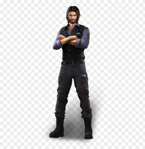 free fire andrew character PNG Graphic with Transparent Isolation