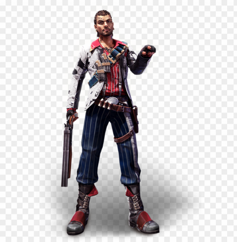 free fire antonio man character PNG graphics