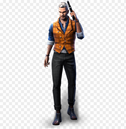 free fire joseph man character PNG graphics with clear alpha channel broad selection