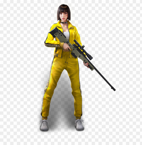 free fire kelly female character PNG graphics with clear alpha channel collection