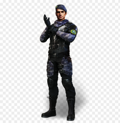 free fire miguel man character PNG graphics with transparent backdrop