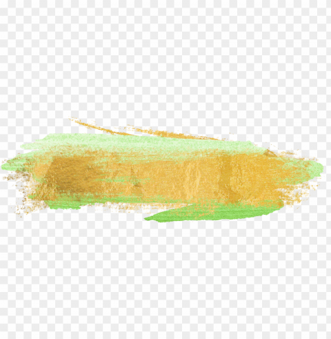 free gold paint brush strokes -cu ok - paint brush stroke Transparent PNG Isolated Element with Clarity
