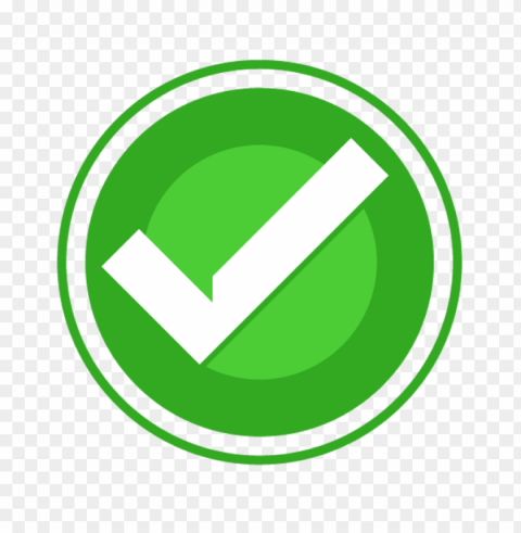 free green check mark round icon PNG Image with Transparent Background Isolation