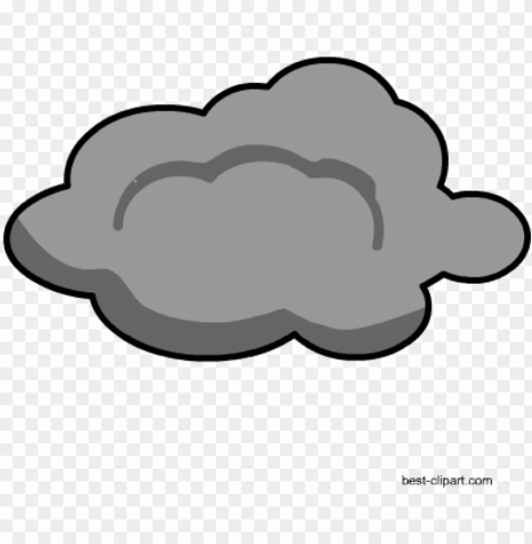  grey cloud clip art image - happy grey clouds clipart PNG for free purposes