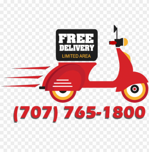 free home delivery logo PNG Graphic Isolated on Clear Background Detail