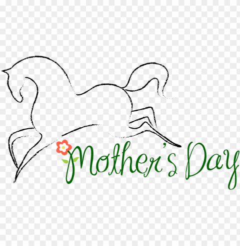 free horse themed mother's day- mother's recipes a blank recipe book to write your PNG Isolated Subject on Transparent Background