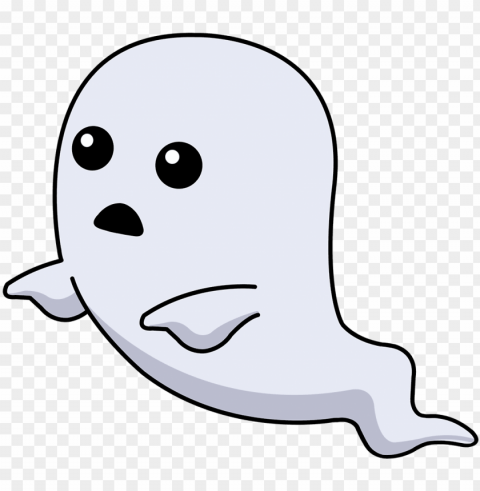 free icons - halloween ghost cute Transparent Background PNG Isolated Art