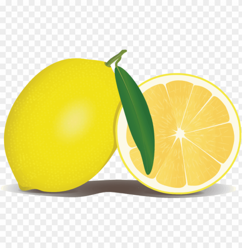 free icons - lemon clipart PNG Illustration Isolated on Transparent Backdrop