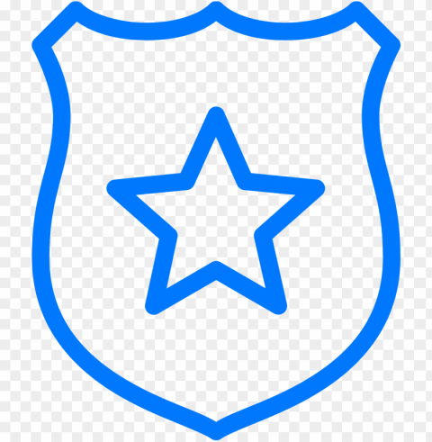 free library badge svg law enforcement - police badge clipart black and white PNG Image Isolated with Transparency