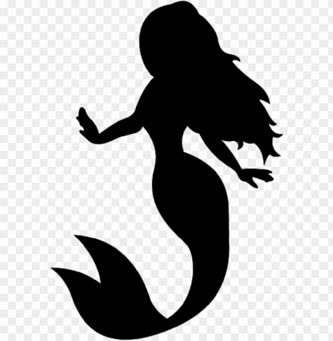free mermaid silhouette wannacraft - little mermaid silhouette PNG Image Isolated on Transparent Backdrop
