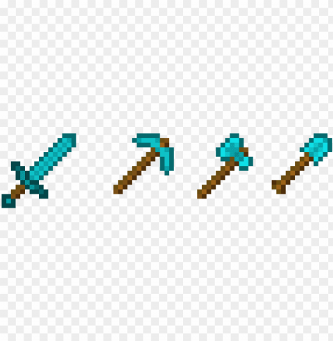 free minecraft wallpaper diamond tools - minecraft tools pixel art PNG high quality