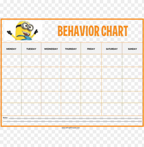 free minions behaviour chart templates at with behavior - free incentive charts printable HighQuality Transparent PNG Element