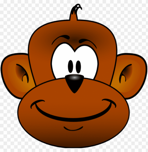 Free Monkey Clipart - Monkey Head Clip Art Isolated Graphic On Transparent PNG