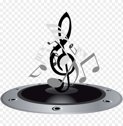 free music background - music notes background Isolated Character in Transparent PNG