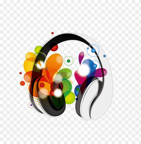 free music clip art color headphones transprent - dj sagar cg so Clear Background PNG Isolated Subject PNG transparent with Clear Background ID 6ce41a68