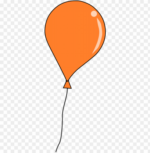 free orange balloon clip art - background balloon clipart Isolated Illustration in Transparent PNG