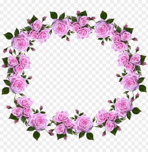 free photo floral decorative border roses frame - gambar bingkai bunga mawar PNG images with alpha background