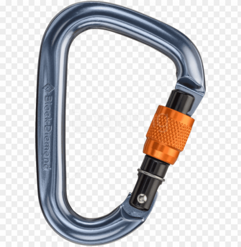 free carabiner images - black diamond mini pearabiner screwgate Isolated Artwork on Transparent Background PNG